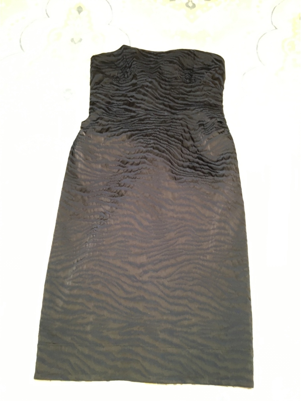 Diane von Furstenberg Strapless Black Cocktail Dress Size 2